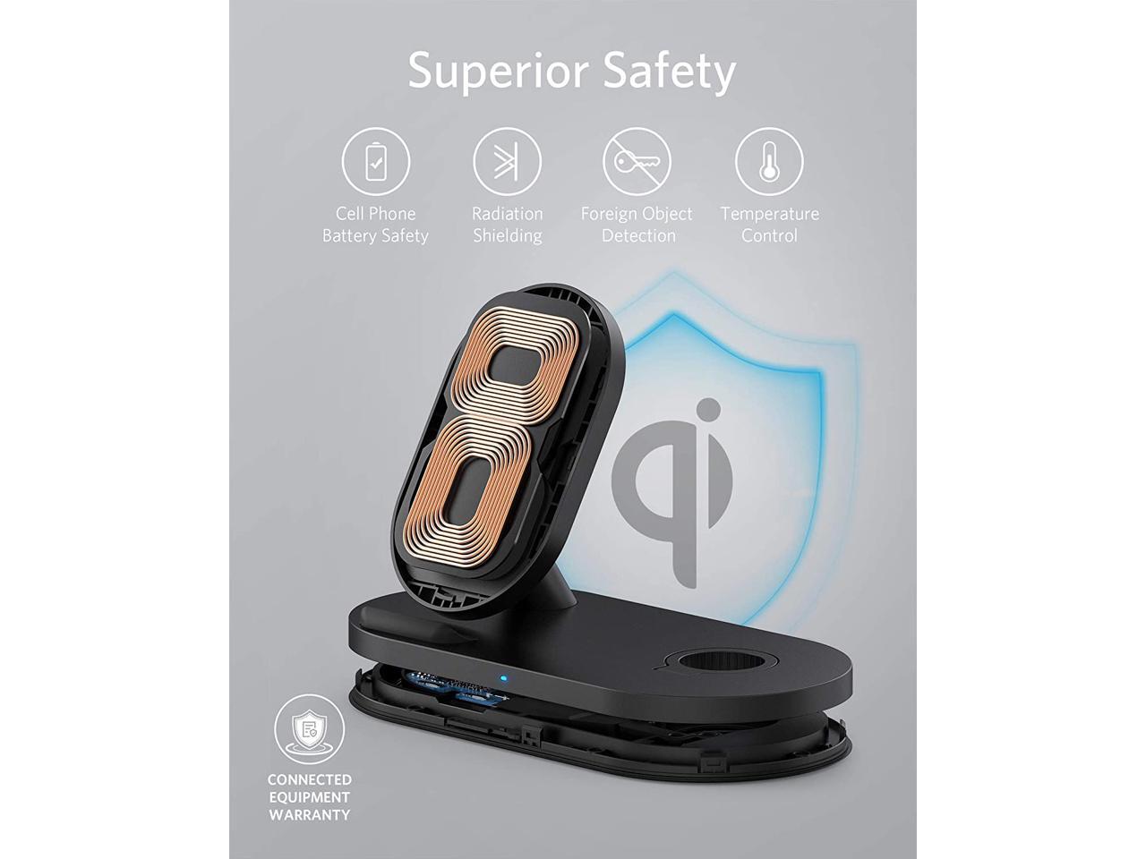 Anker Wireless Charging Station, PowerWave Sense 2in1 Stand with