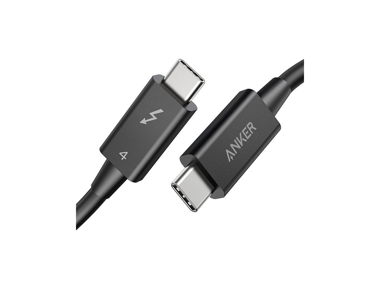 Onvian USB4 Compatible with Thunderbolt4 Cable 2FT with 100W Charging 40Gbps Data Transfer USB C to USB C Cable 8K@30Hz 5K@60Hz/Dual 4K Video Compatible with Thunderbolt 3 USB C/USB4 Data Cable 