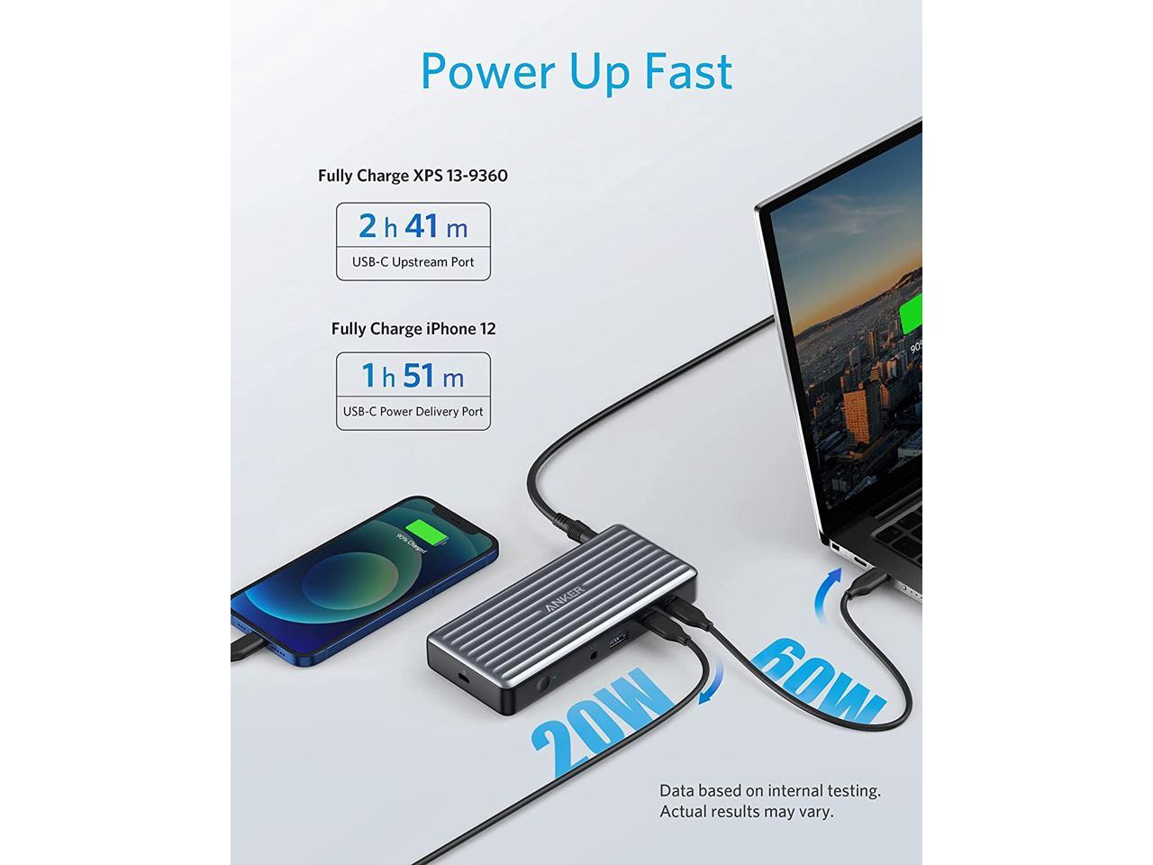 PC/タブレット PC周辺機器 Anker USB C Docking Station, PowerExpand 9-in-1 USB-C PD Dock, 60W 