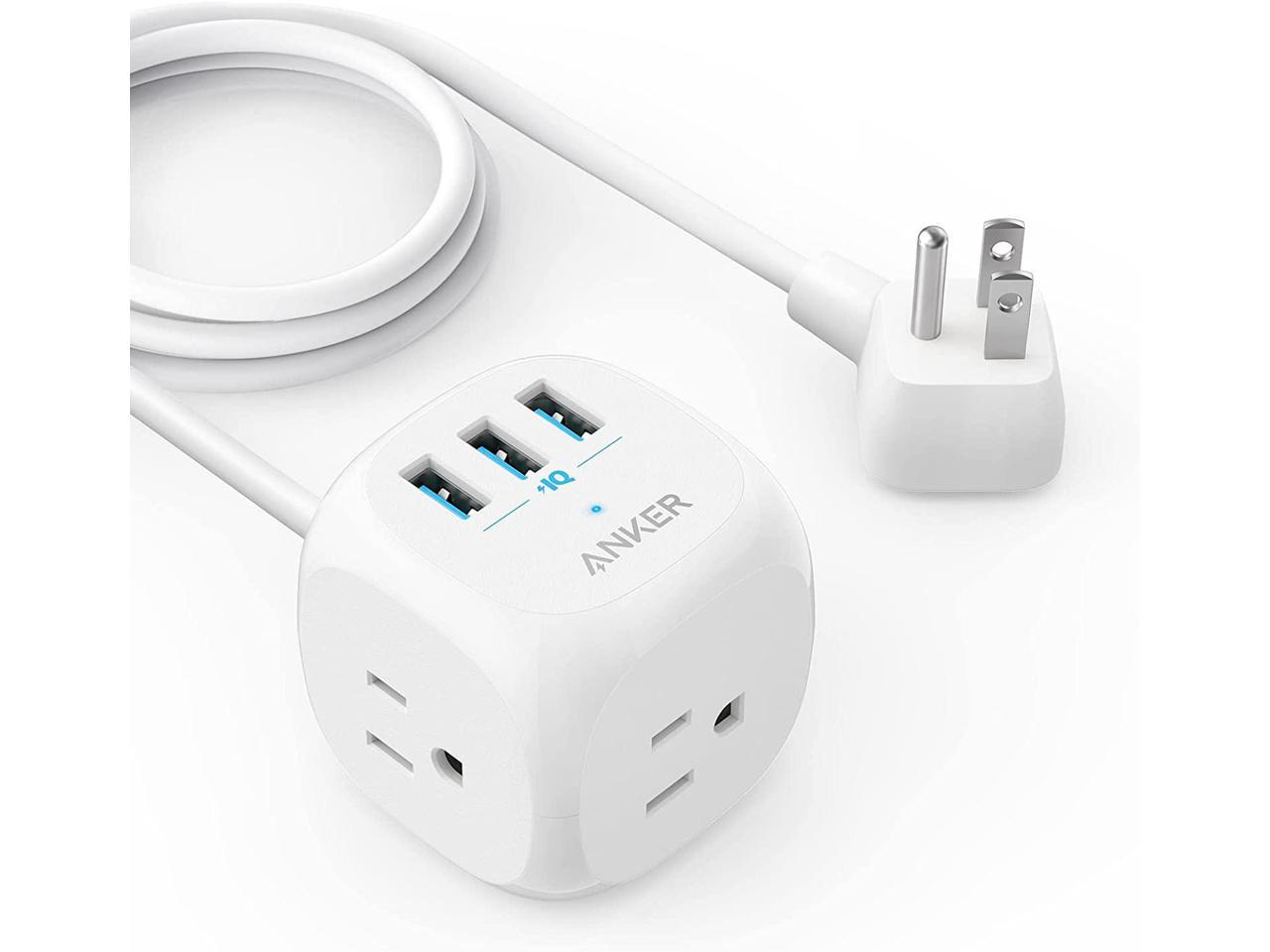 2Way Power Strip+3 USB ports with wireless charger Cube Extension Lead with USB 