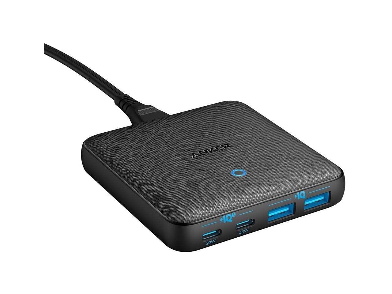 Anker USB C Charger, 543 Charger (65W II), PIQ 3.0 & GaN 4Port Slim