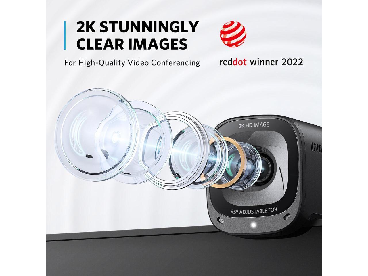 Anker PowerConf C200 2K USB Webcam, Webcam for Laptop, Computer Camera ...