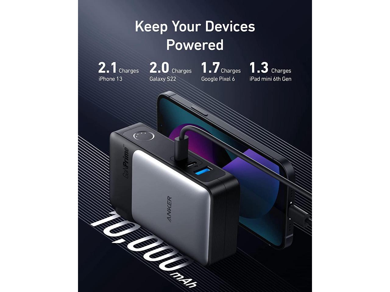 Anker 733 Power Bank (GaNPrime PowerCore 65W), 2-in-1 Hybrid ...