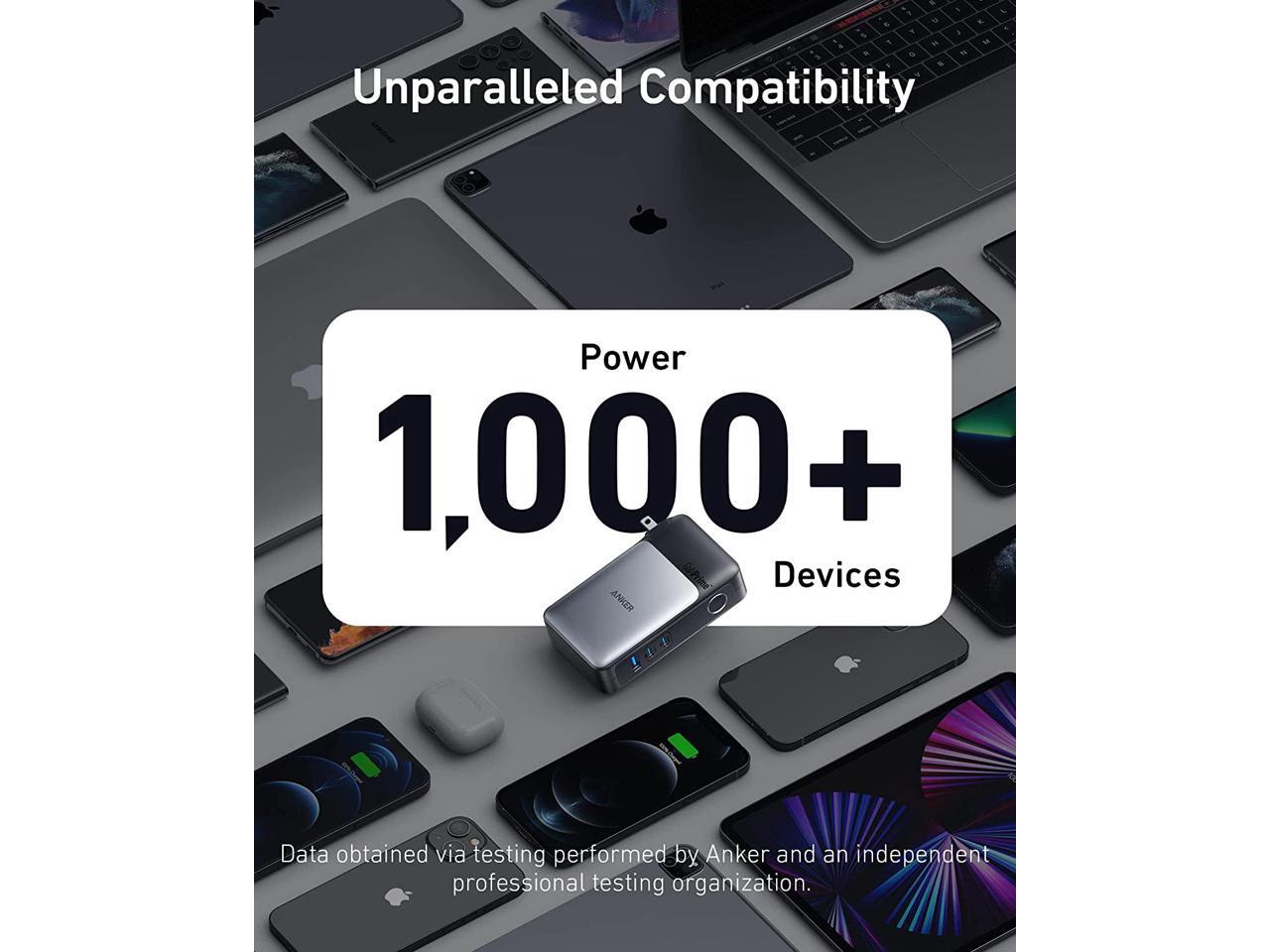 Anker 733 Power Bank (GaNPrime PowerCore 65W), 2-in-1 Hybrid Charger, 10,000mAh USB-C Portable Charger with 65W Wall Charger, Works for iPhone 13, ...