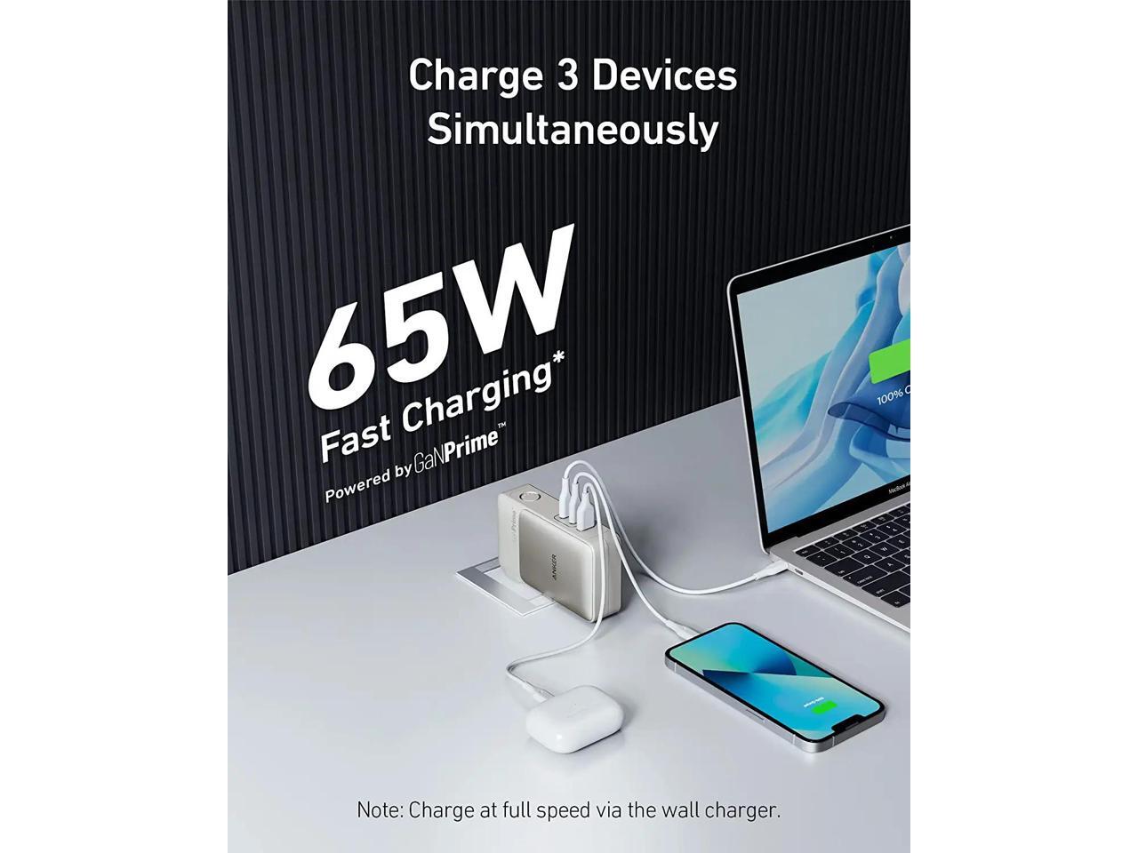 Anker 733 Power Bank (GaNPrime PowerCore 65W), 2-in-1 Hybrid 