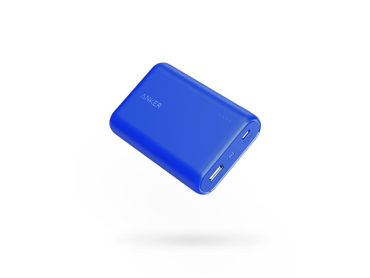 Anker PowerCore 10000, One of The Smallest and Lightest 10000mAh Ultra-Compact, High-Speed Charging Technology Bank for iPhone, Samsung Galaxy and More (Blue) - Newegg.com