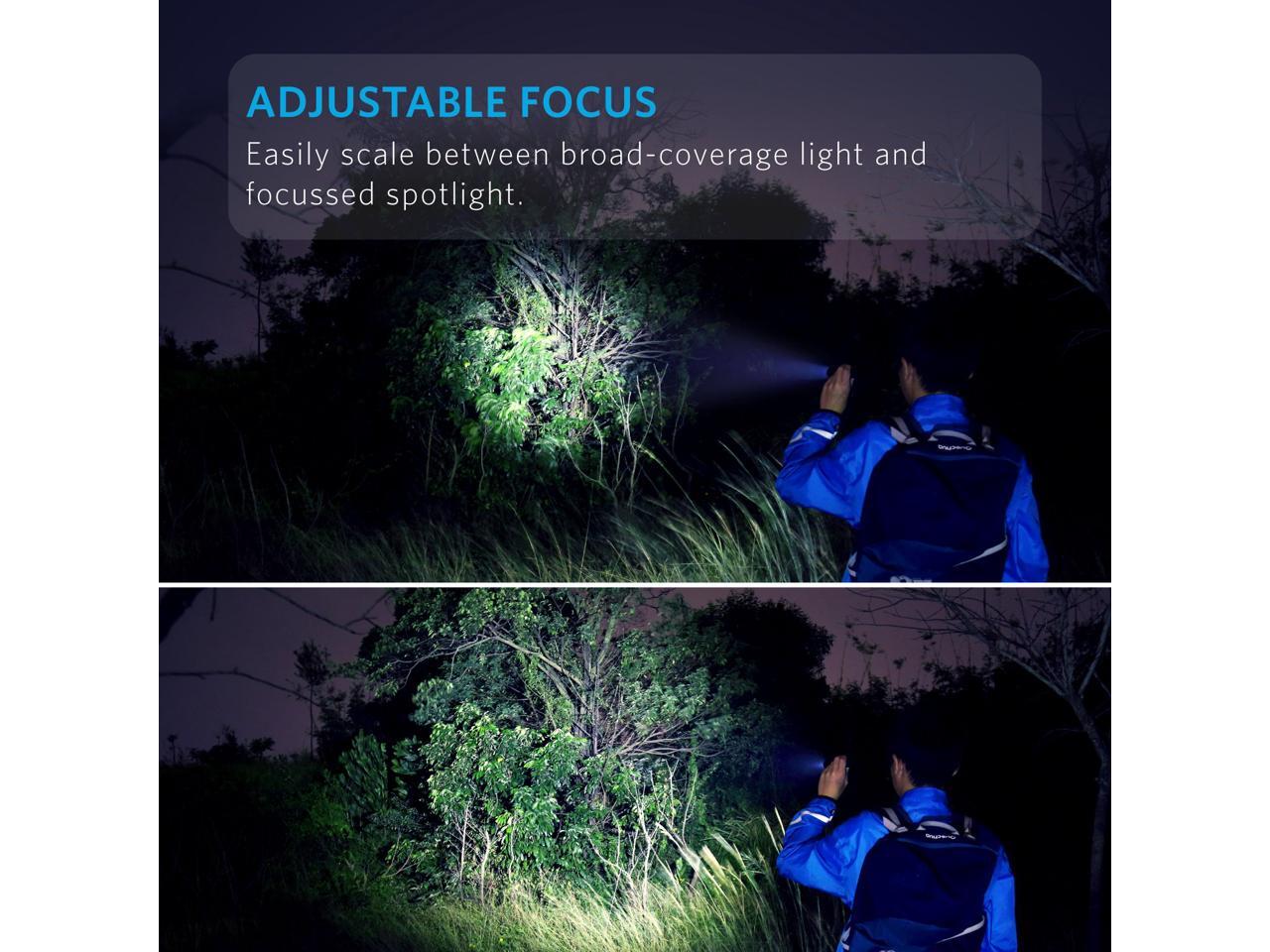 Anker Rechargeable Bolder LC90 LED Flashlight, PocketSized Torch with