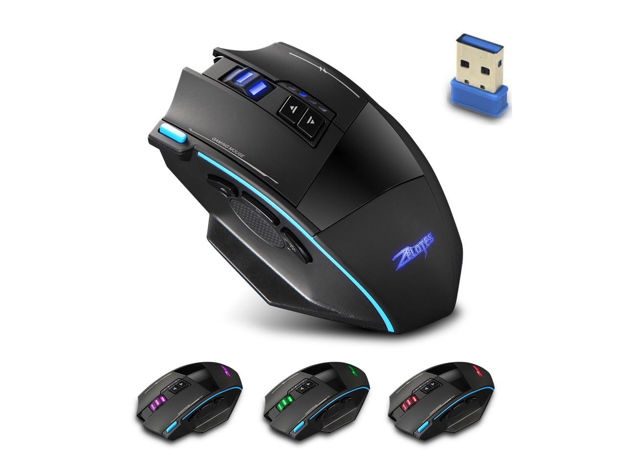 Adjustable 2.4GHz 2400 DPI Wireless Gaming Mouse Mice For Computer PC Laptop 