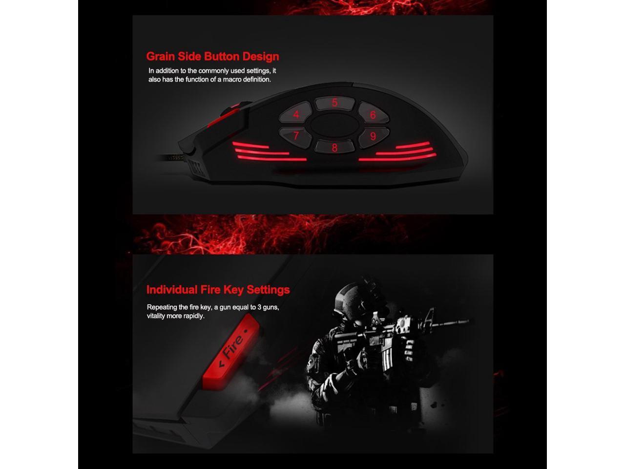 Zelotes C12 Gaming Mouse High Precision USB Computer Adjustable up