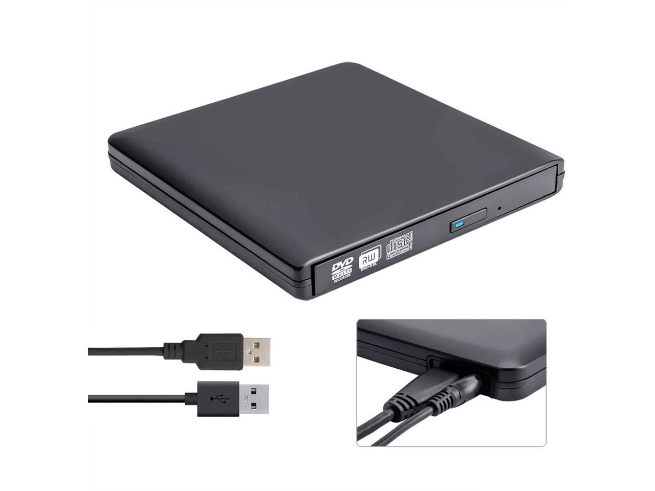 LUOM Aluminum DVD Player for Laptop, USB 3.0 TypeC Dual Port Portable