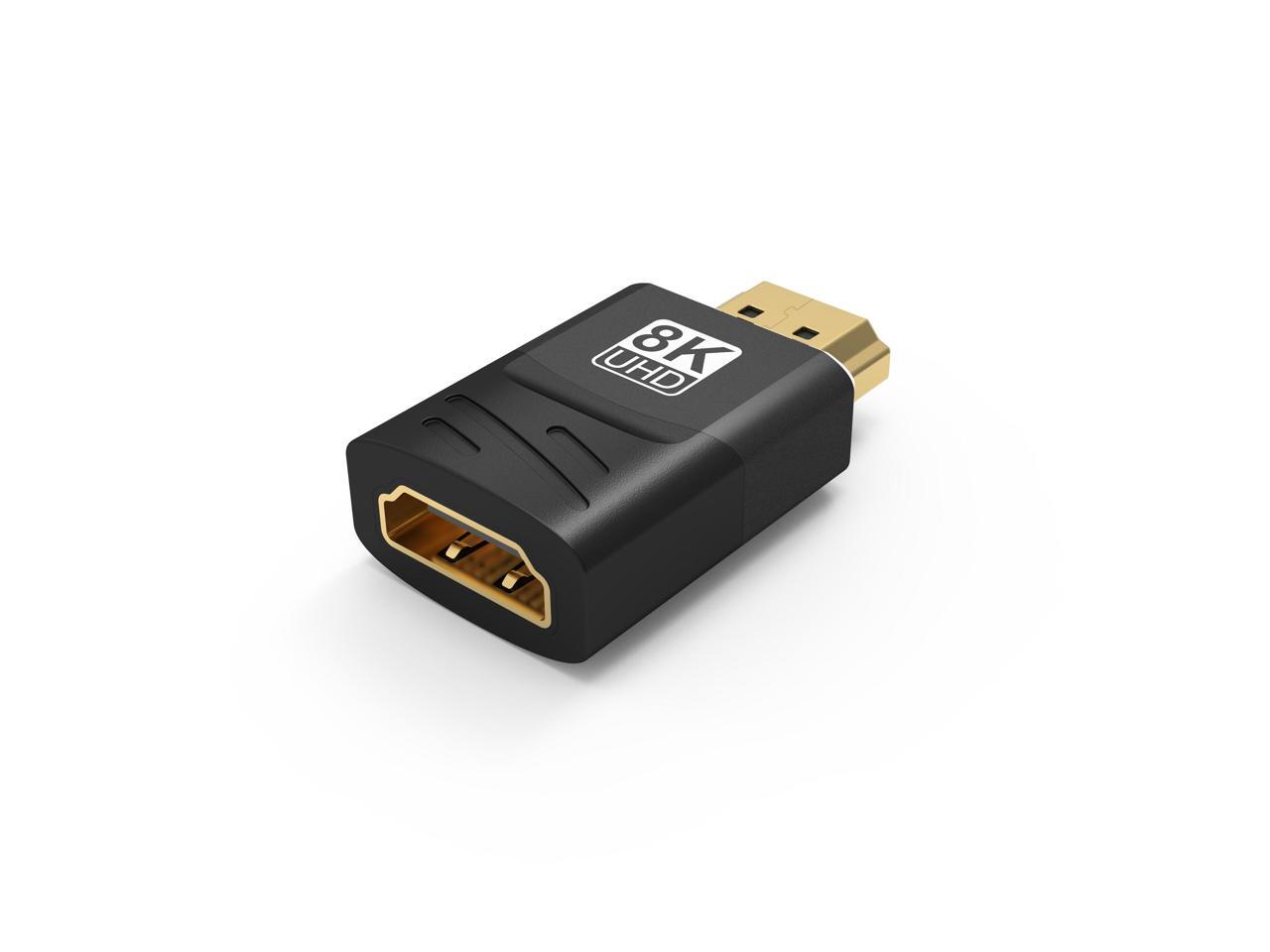 HDMI Coupler 2 Pack 4K HDMI Adapter Male to Female HDMI Connector 3D 4K