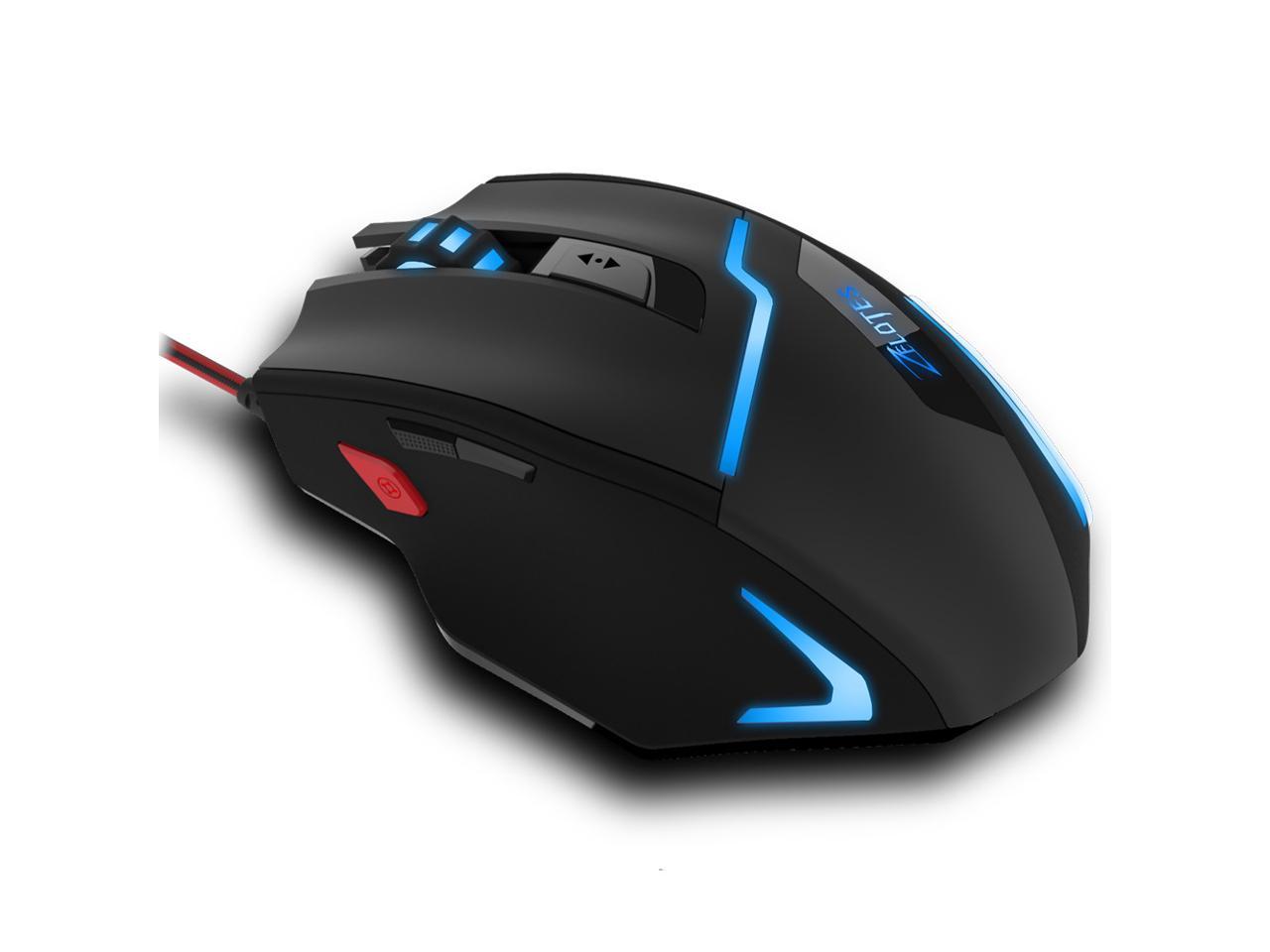 zelotes t60 gaming mouse 7200 mousearea review