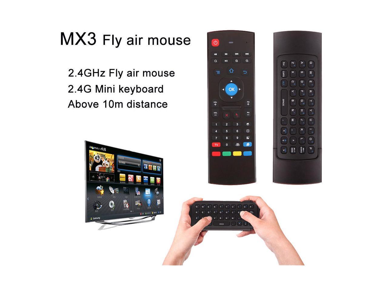 MX3 Air Mouse Wireless Keyboard Remote Voice Control For Android TV BOX HD TV 