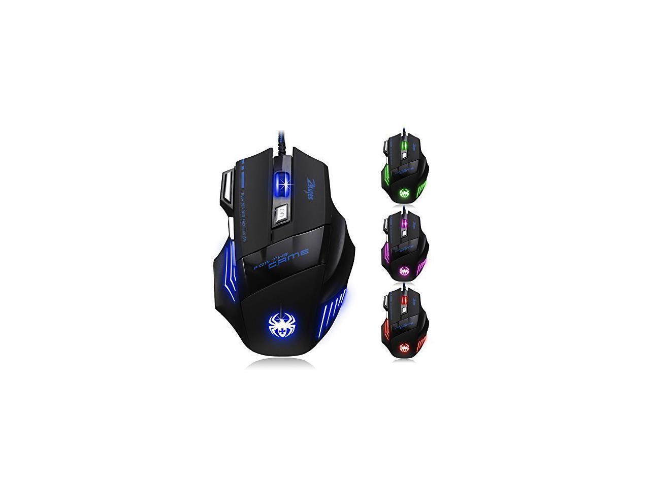 ZELOTES T80Z 7200DPIWired Gaming Mouse 7 Buttons Optical Professional