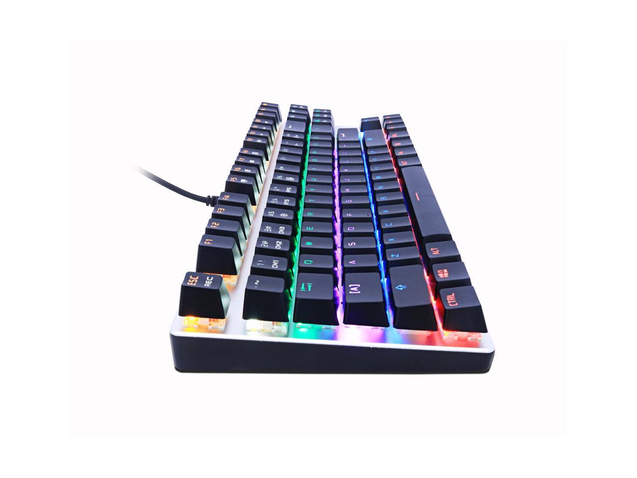 ZERO Mechanical Gaming Keyboard, 104 Keys Black Switch USB Wired Gaming