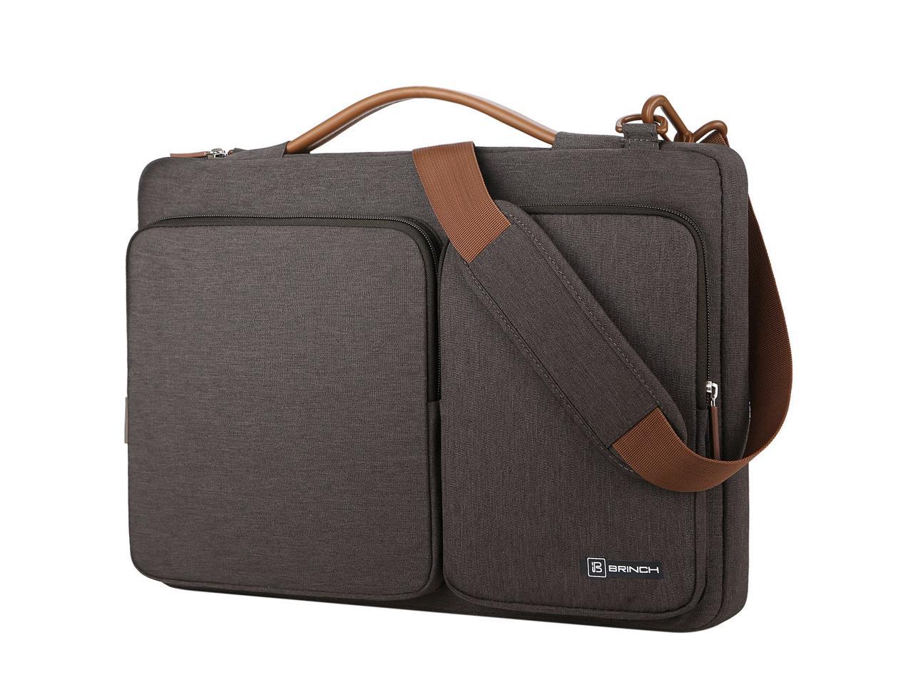 BRINCH 13.3 Inch Laptop Bag w/ Luggage Strap,Mens / Womens Water ...