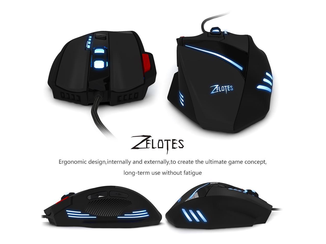 T 60 7200DPI Professional USB Wired Optical 7 Buttons Gaming Mouse 
