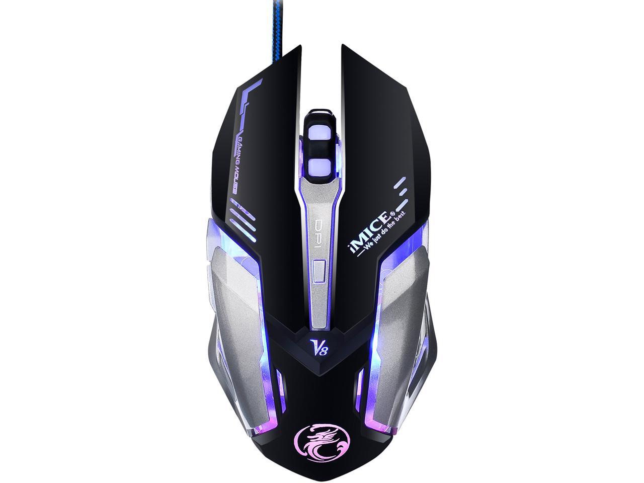 4000DPI Optical USB Wired Gaming Mouse 11 Programmable Button Mice For Pro Gamer 