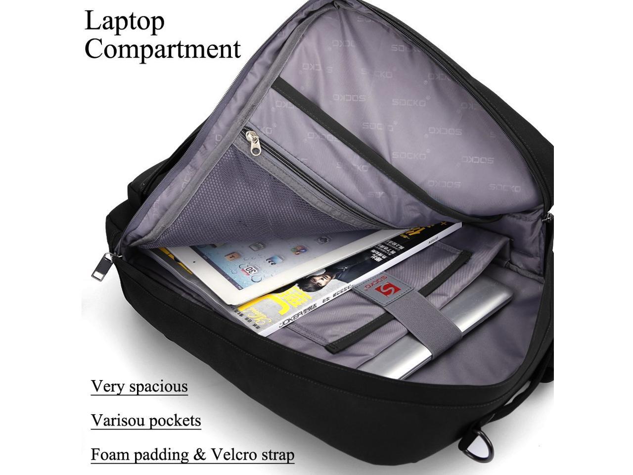 LUOM Convertible Laptop Bag Backpack, Multi-functional Water Resistant ...