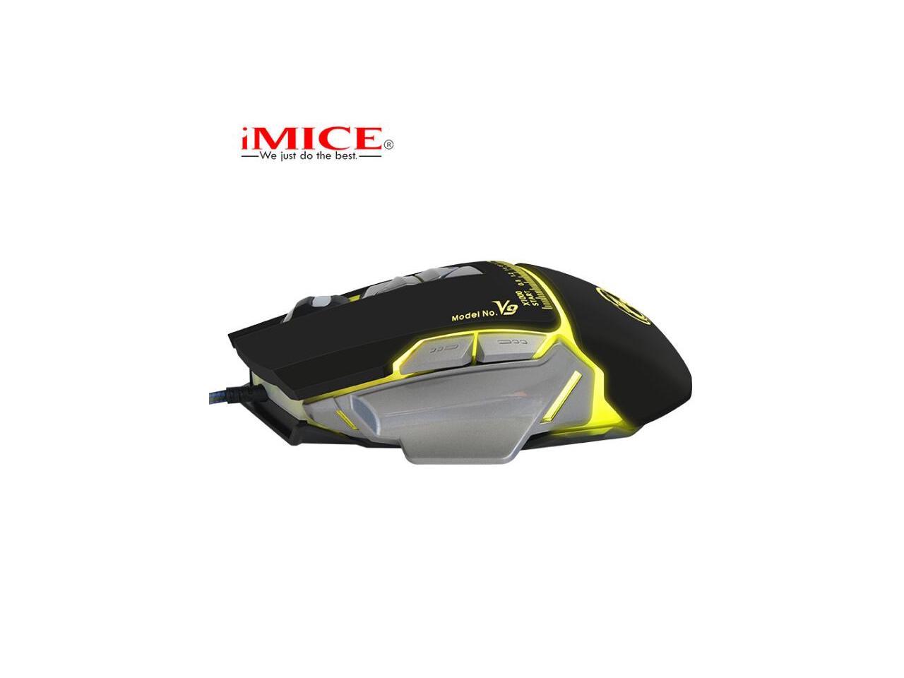 imice V9 Gaming Mouse USB Wired 7 Buttons 3200 DPI Colorful Breathing