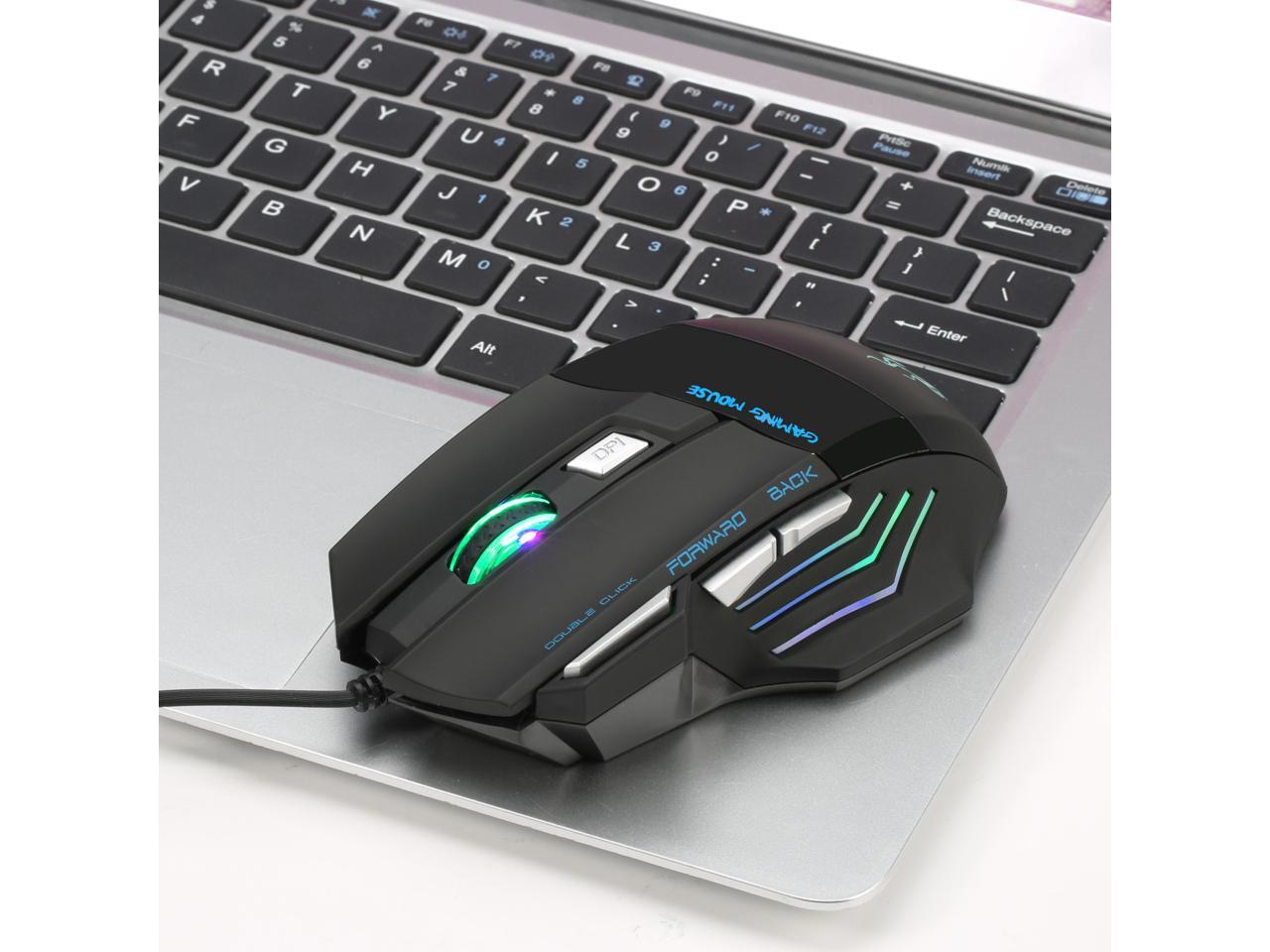 HYSJ A908 Gaming Mouse Wired, 5500 DPI Adjustable, Optical Gamer Gaming