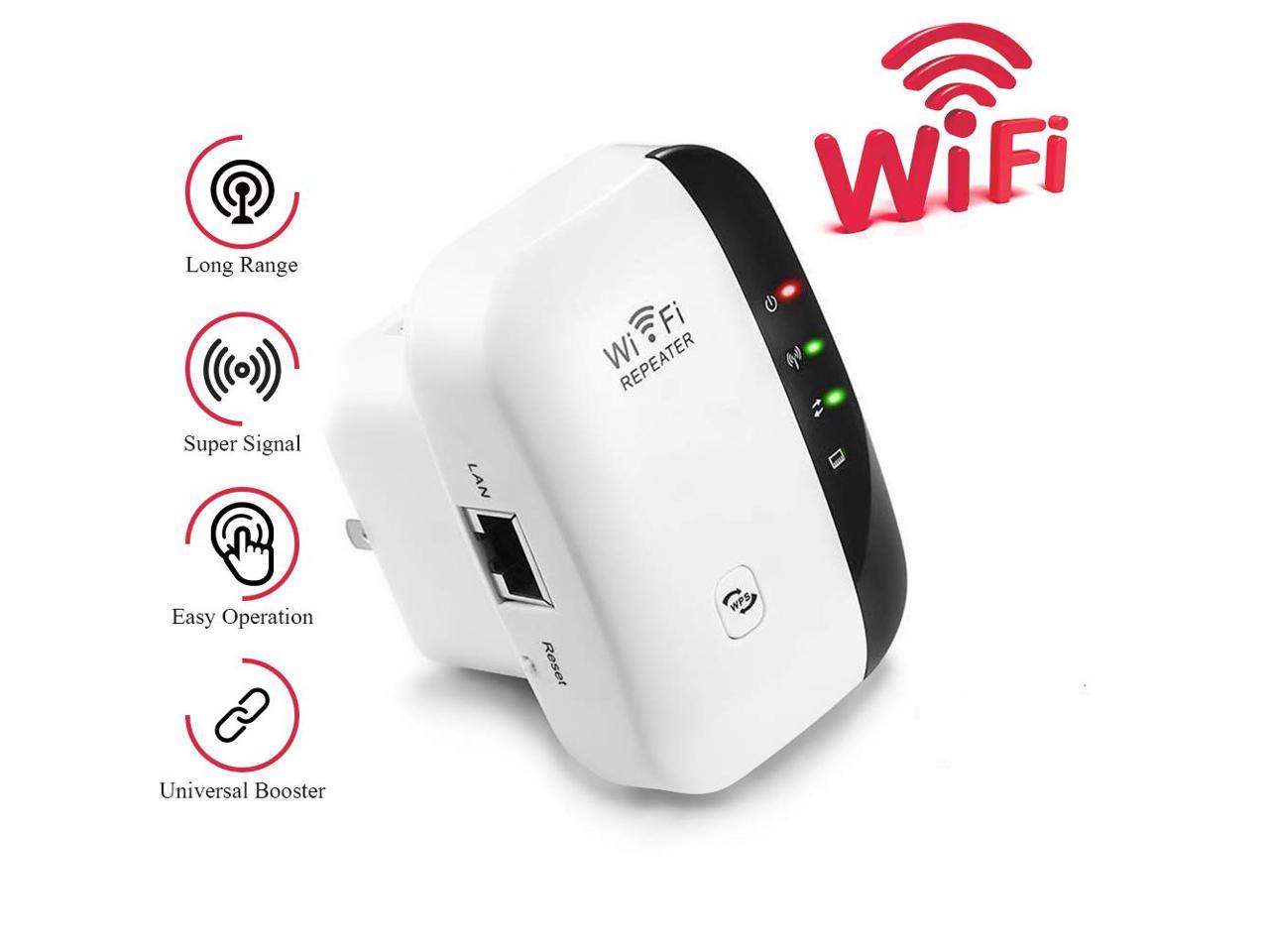 Extends WiFi Coverage to Smart Home Devices Range Network Compatible with Alexa WiFi Extender 300 Mbps Internet Signal Booster Wireless Repeater 2.4GHz Band up to 300 Mbps 
