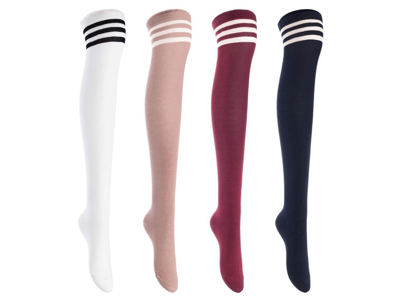 Lian LifeStyle Women S Pairs Adorable Super Comfortable And Ultra Soft Thigh High Natural