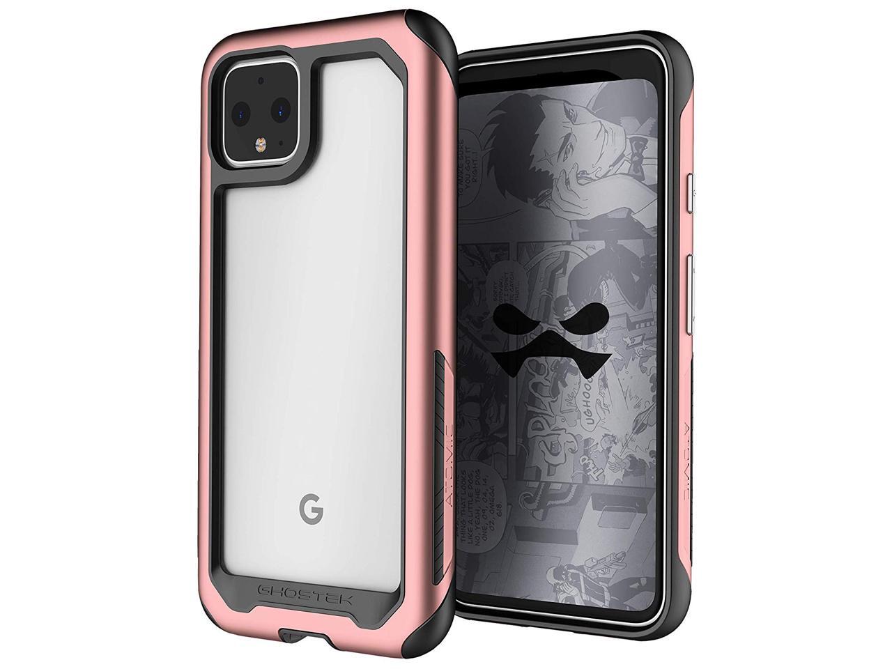 Ghostek Atomic Slim Google Pixel 4 Case Clear Metal Armor Phone Case