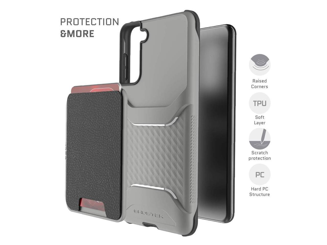 Ghostek Exec Magnetic Wallet Case for S21+ Plus 5G with Card Holder and