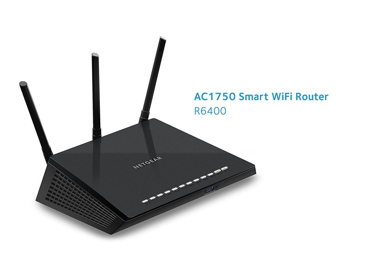 Refurbished: NETGEAR Factory Recertified R6400 AC1750 Smart WiFi Router ...