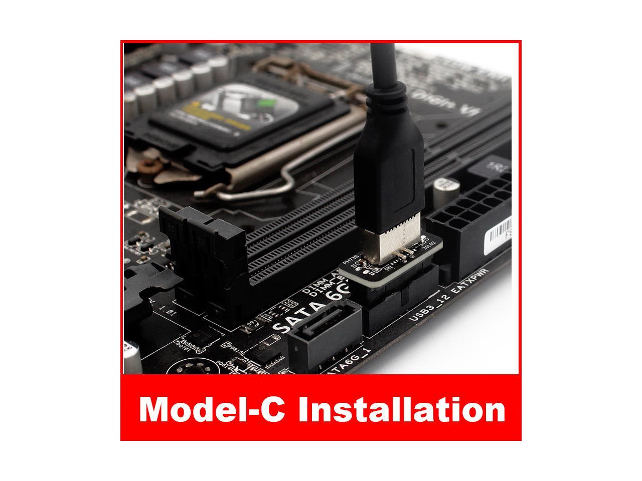 Motherboard Internal USB 3.0 20Pin/19P Header to TypeE AKey USB 3.1