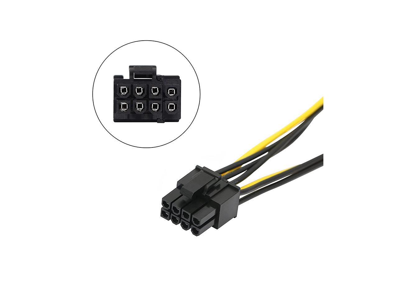 SATA to GPU 8 Pin Power Adapter Cable 2 x SATA 15pin to PCIe 8pin PCI