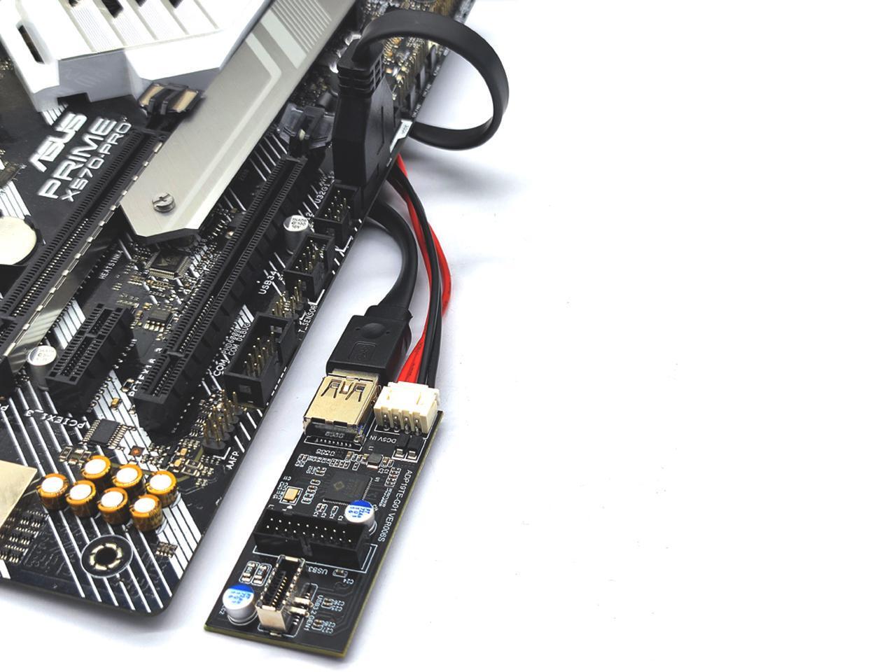 Motherboard Internal USB 3.0 20Pin/19P Header to USB 3.2 TypeE AKey