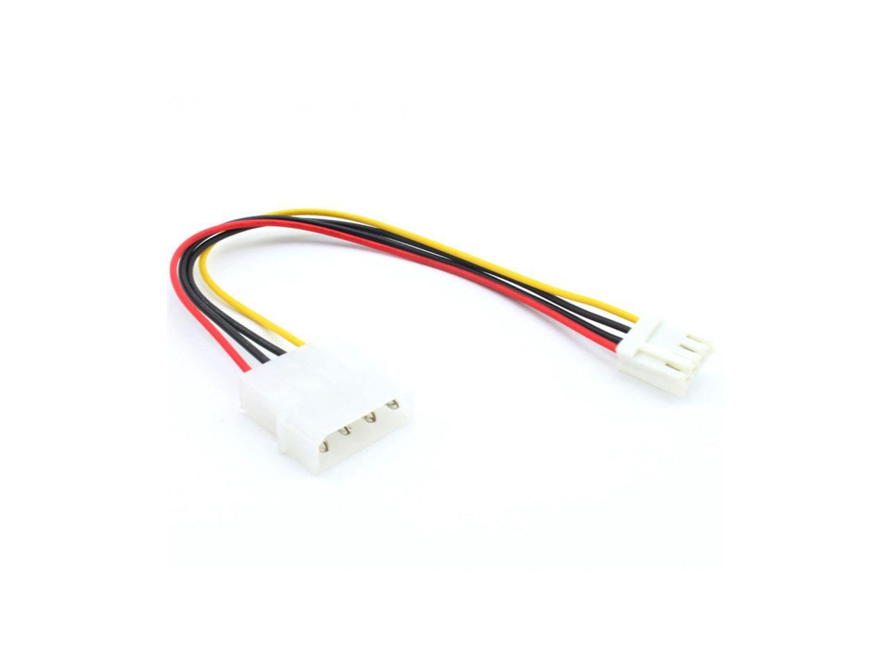 New 4 Pin Molex To 3.5 Floppy 4 Pin Adapter cable 