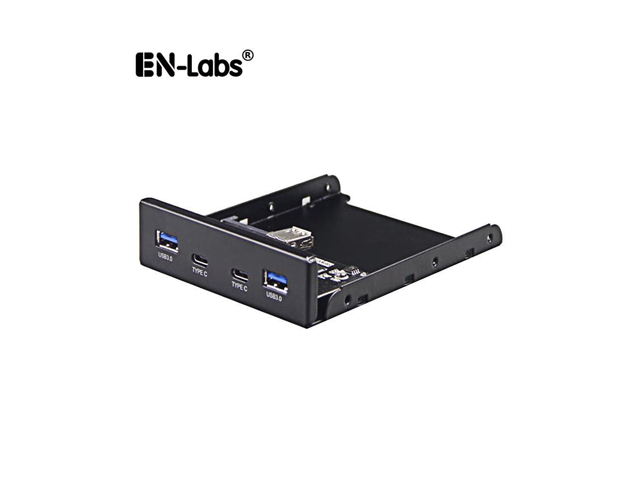 Enlabs FP35U32UC2M 2 x USB 3.1 Type C 5Gb/s & USB 3.0 PC Case 3.5 inch Floppy Bay Front Panel 4