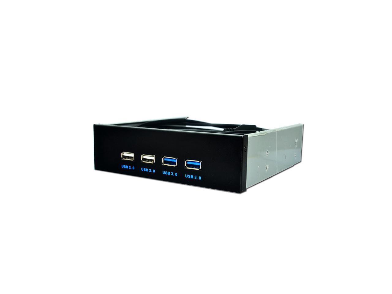 EnLabs FP525U22U32M PC Case 5.25 inch front panel 4 Ports USB Hub,2