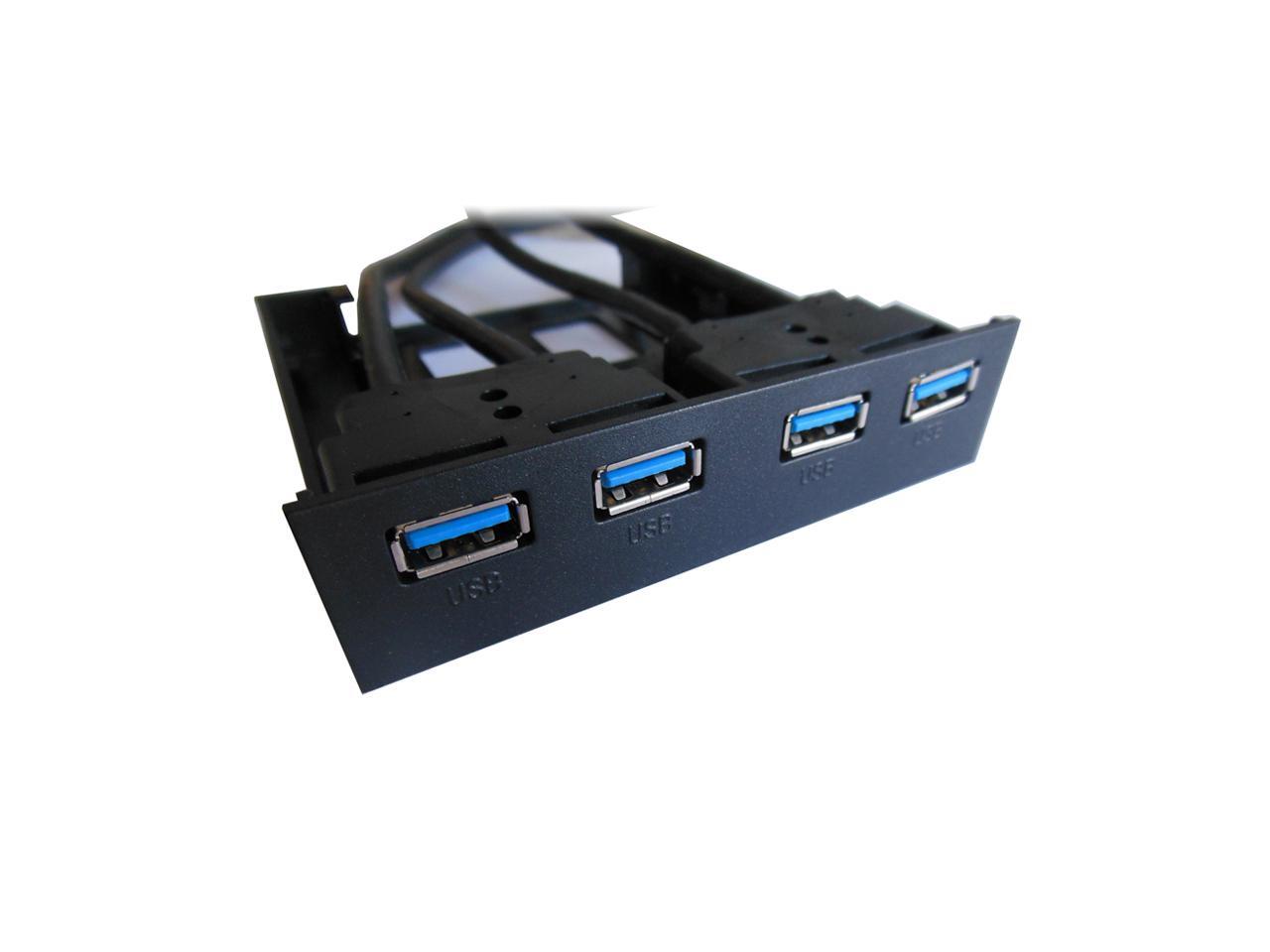 EnLabs FP35U34P PC Case 3.5 inch front panel 4 Ports USB 3.0 USB Hub ,Dual 60CM 2 x USB 3.0 Type