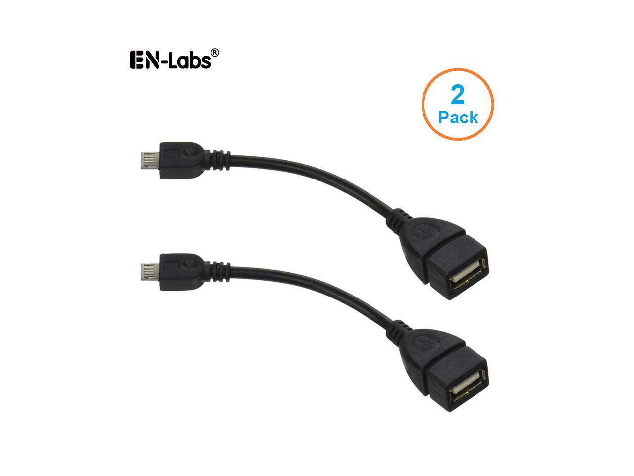 4" 10cm Short Right Angle Type C OTG to Mini USB Cable for Samsung Galaxy Tab S3 