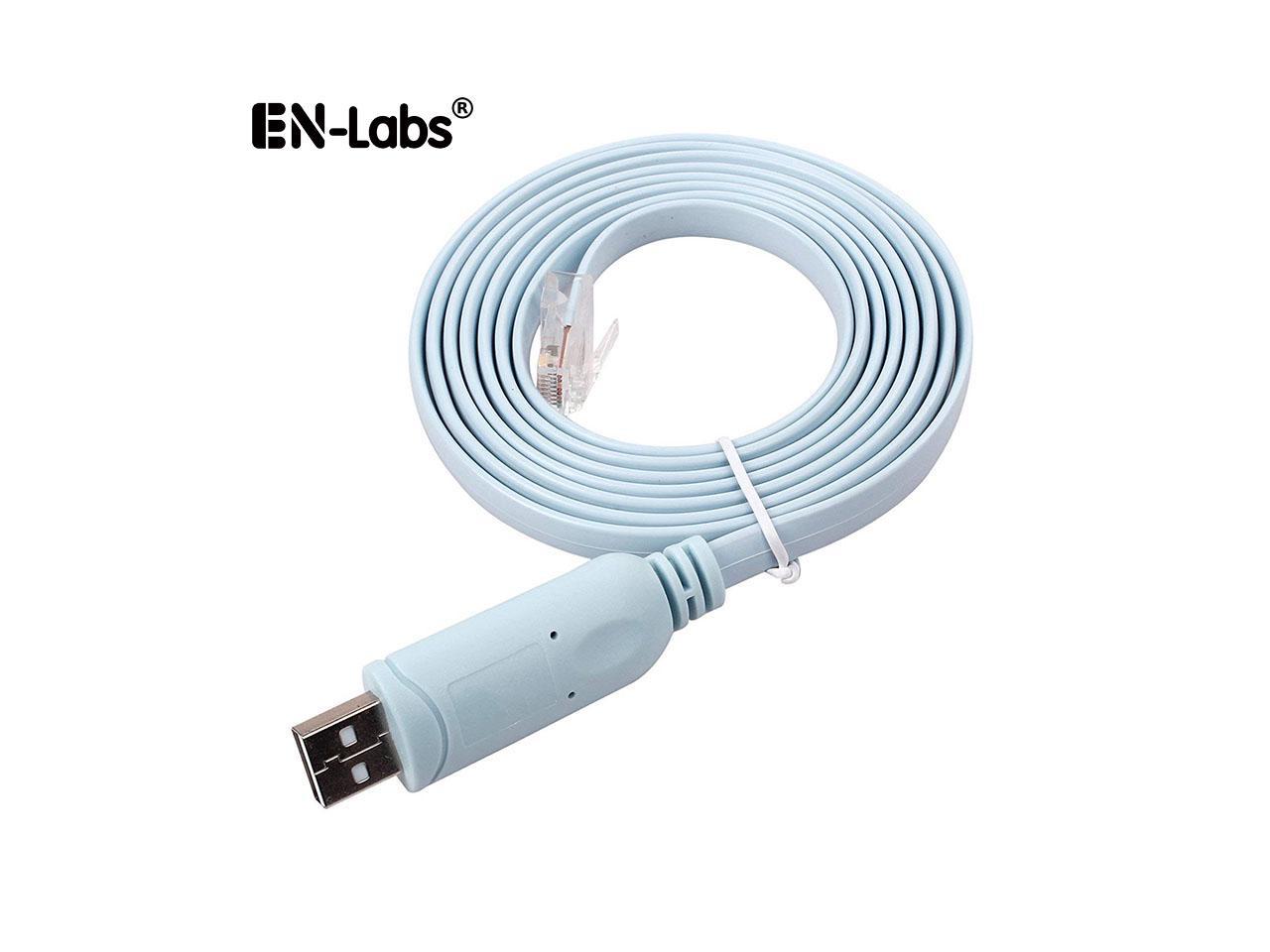 USB Type-A to RJ45 Cisco Huawei Console Cable Windows 10/8/7/XP MacBook Linux AU 
