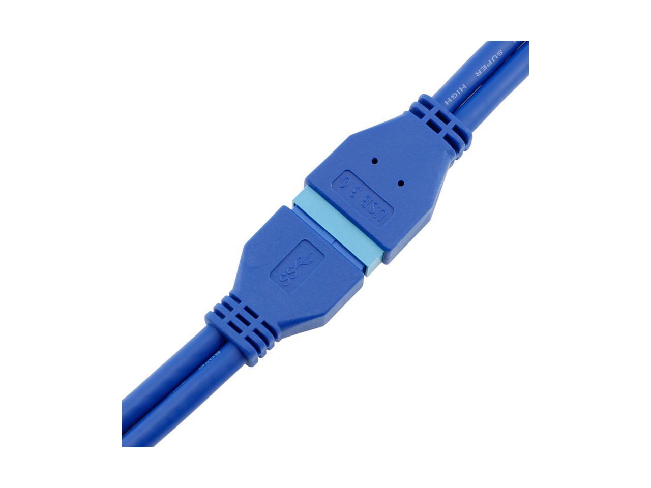 USB 3.0 Motherboard 20 Pin Header Extension Adapter Cable, USB 20pin