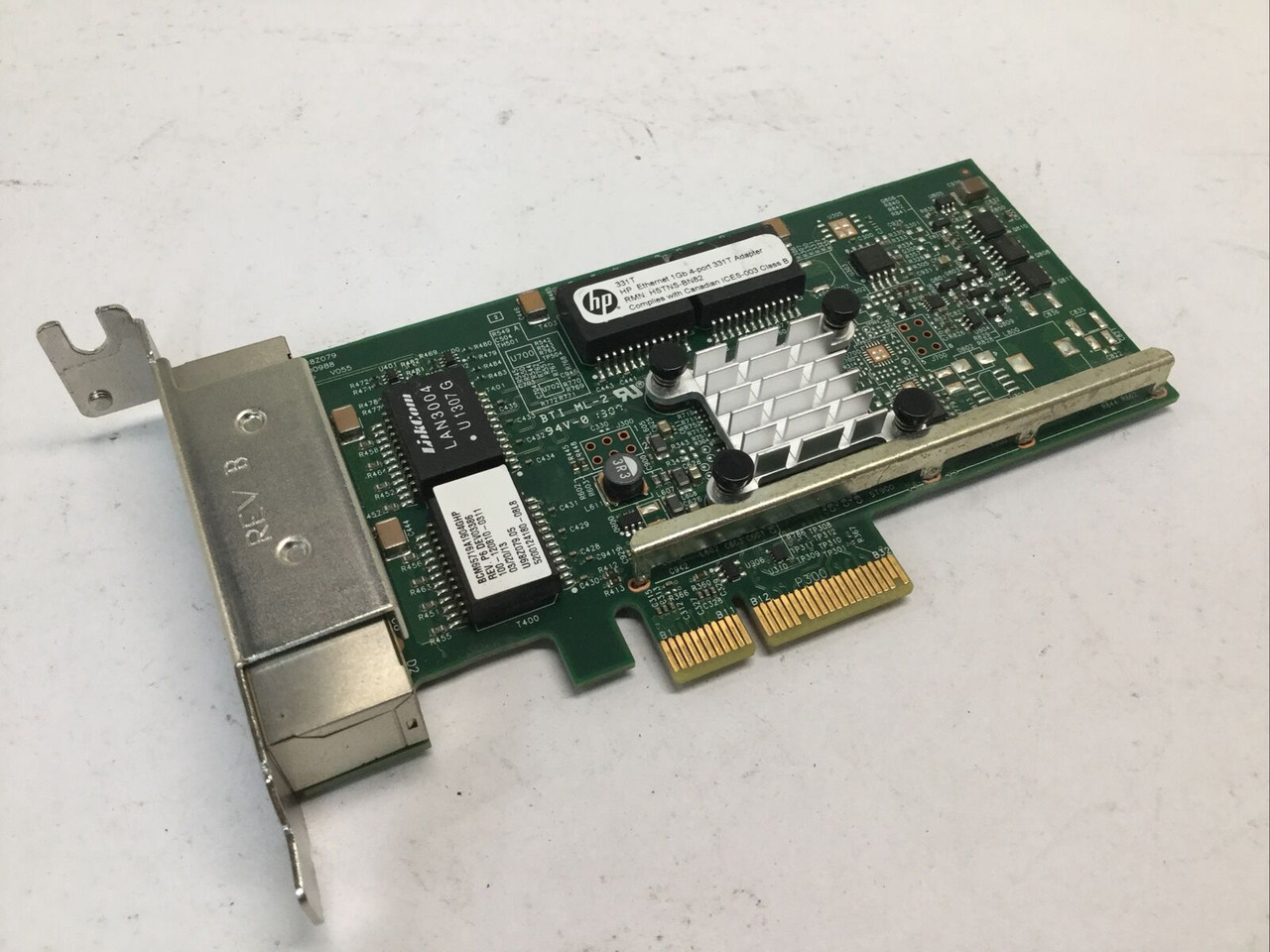 HP 331T 4-Port 1GB Ethernet Adapter 647592-001 - PCI Express X8 - Open Box