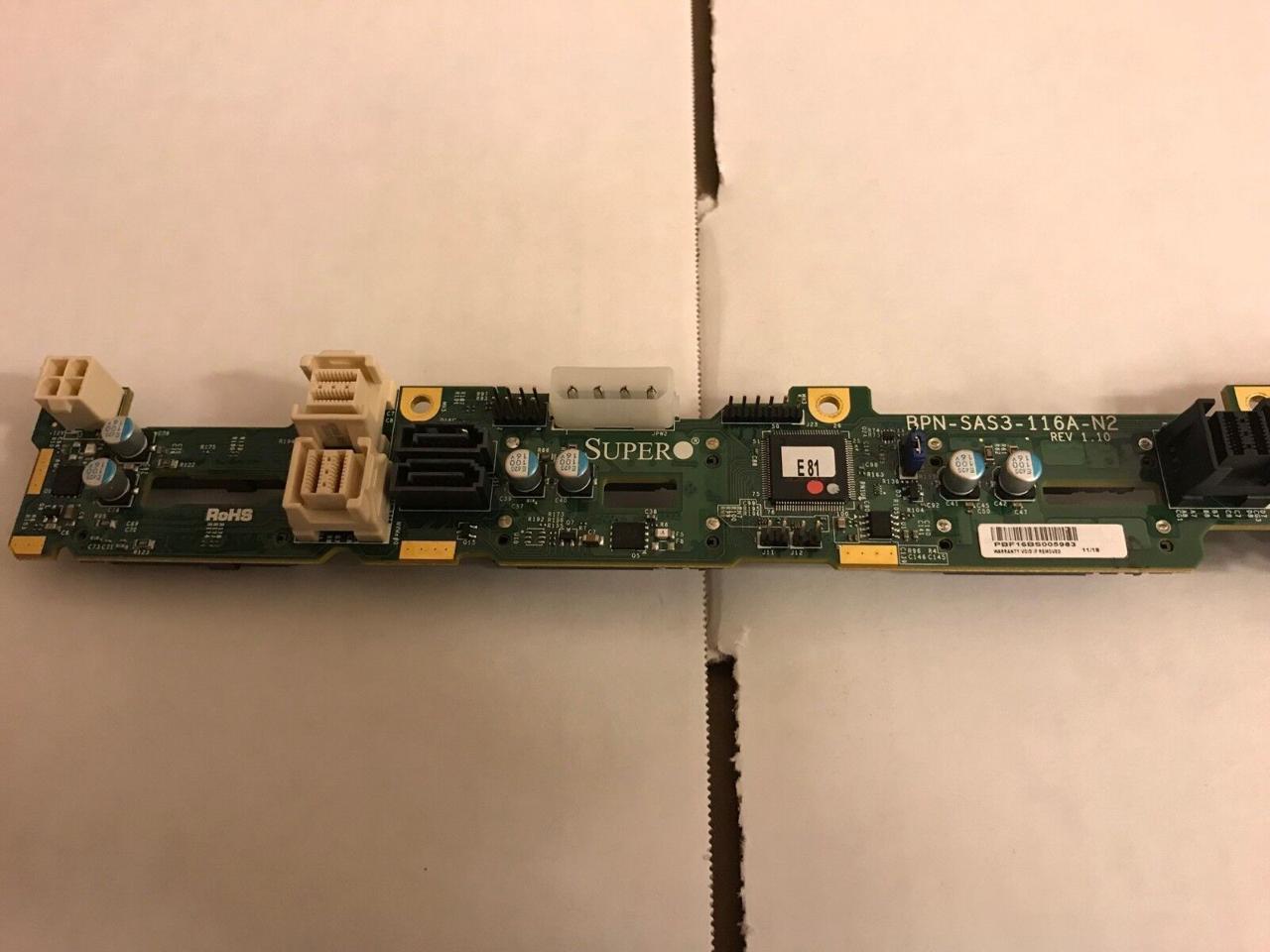 SuperMicro BPNSAS3116AN2 Backplane support 8x2.5" SAS3 HDD & 2x2.5