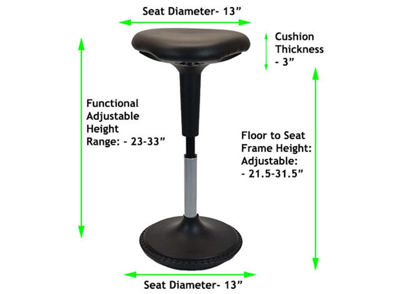 Wobble Stool Standing Desk Stool - Tall Office Chair For Standing Desk Tall Office Chair Standing Desk Wobble Stools Classroom Seating Adhd Height Adjustable Stool 23 33 Active Chairs