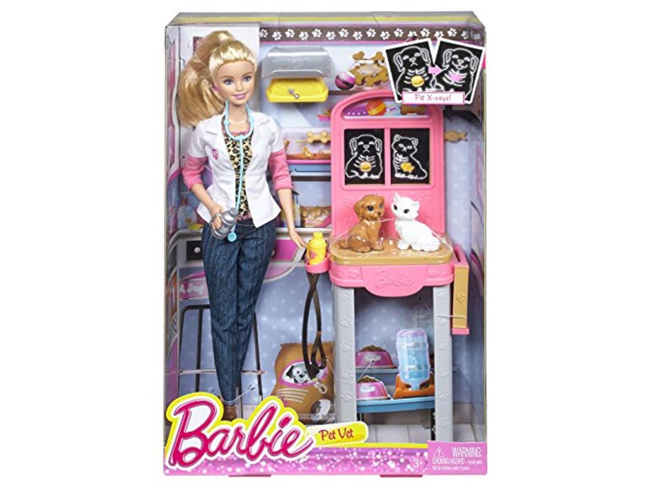 Dolls Barbie Career Places Playsets Pet Vet Office