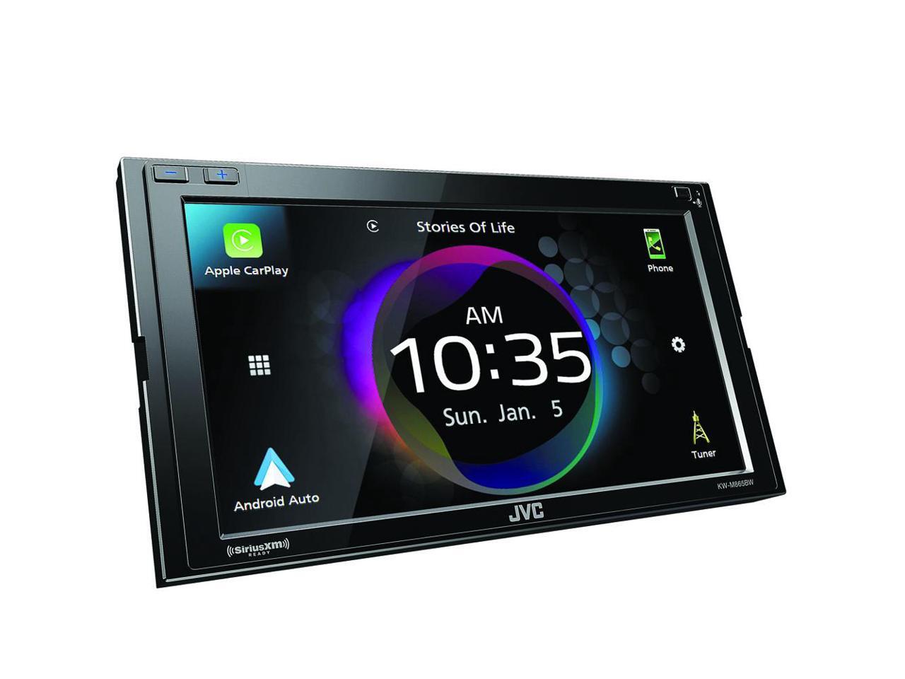 JVC KWM865BW Digital AV Receiver Works with Wireless CarPlay