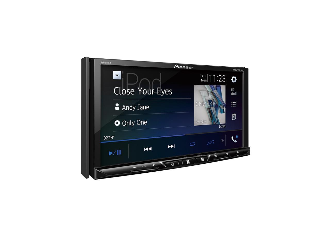 Pioneer AVH-600EX Multimedia DVD Receiver with 7" WVGA Display, Built