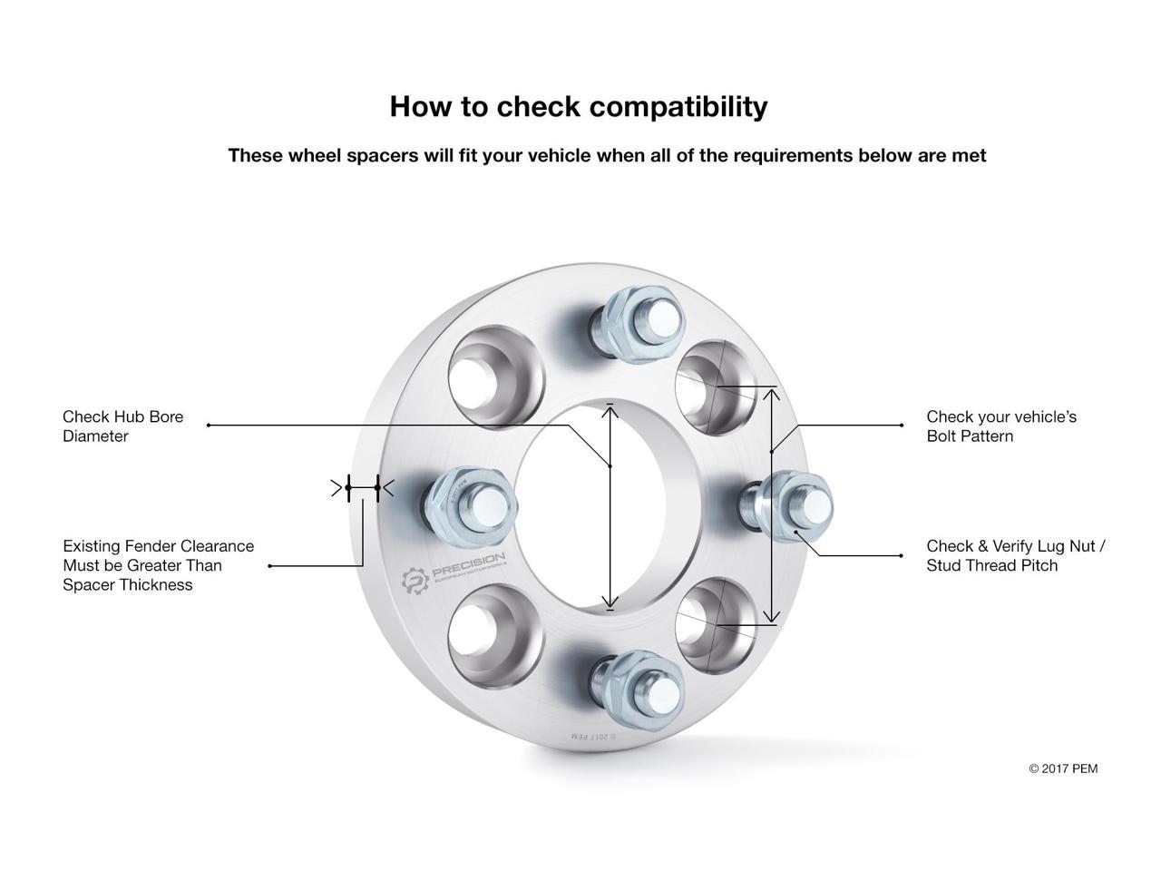 1 inch Golf Cart Wheel Spacers (4x4 Bolt Pattern, 62mm Bore, 1/2x20