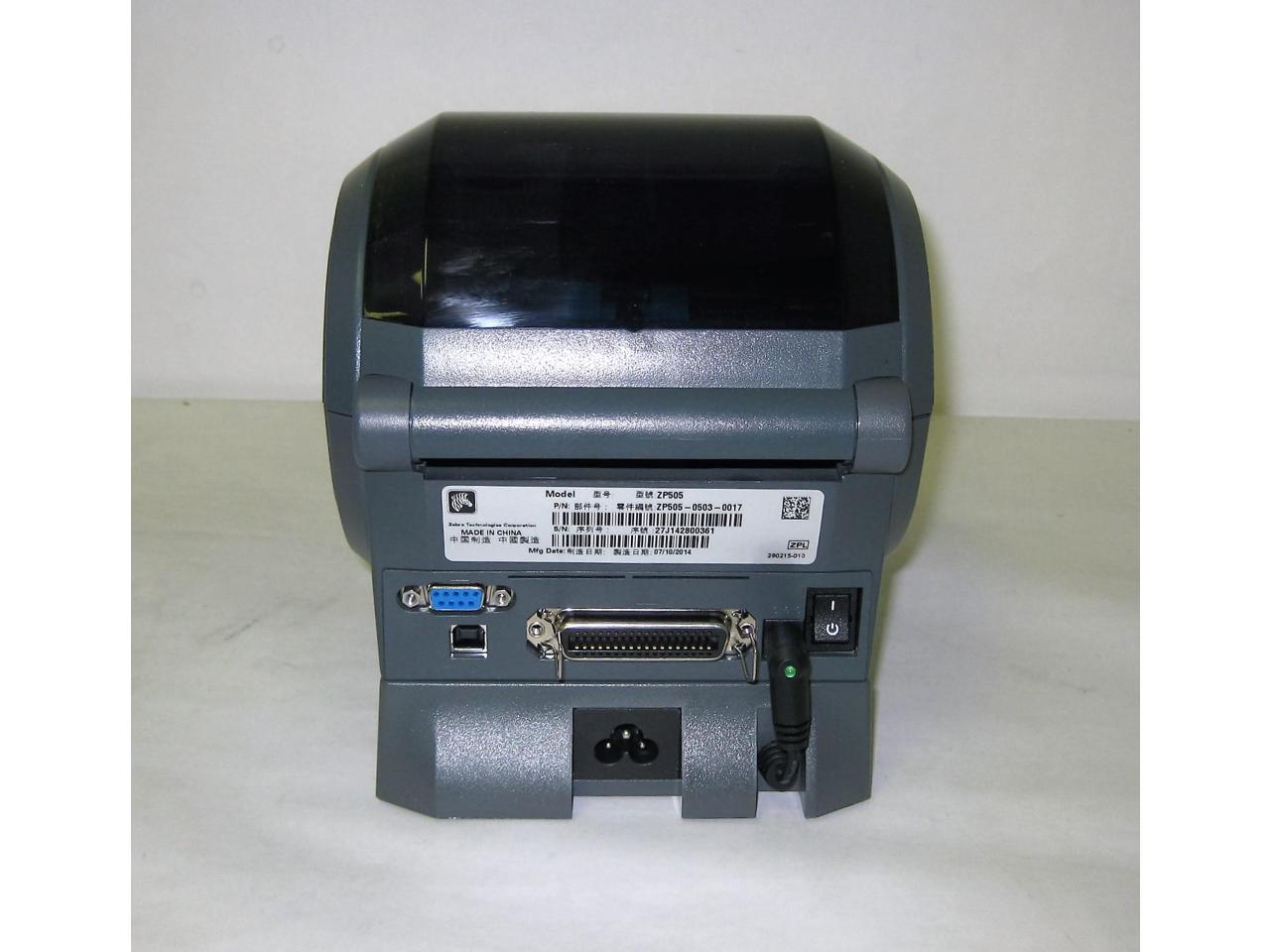 Refurbished Zebra Zp505 Thermal Label Printer Usb Serial Parallel Zp505 0503 0017 5850
