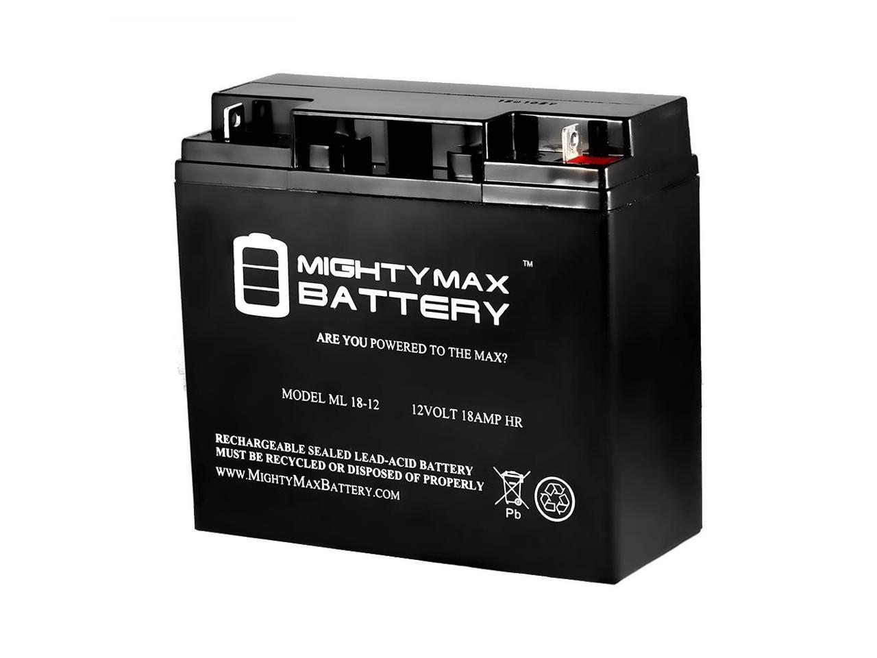Mighty Max Battery ML18-12 12V 18AH CB19-12 SLA AGM Rechargeable Deep Cycle Replacement Battery Brand Product 