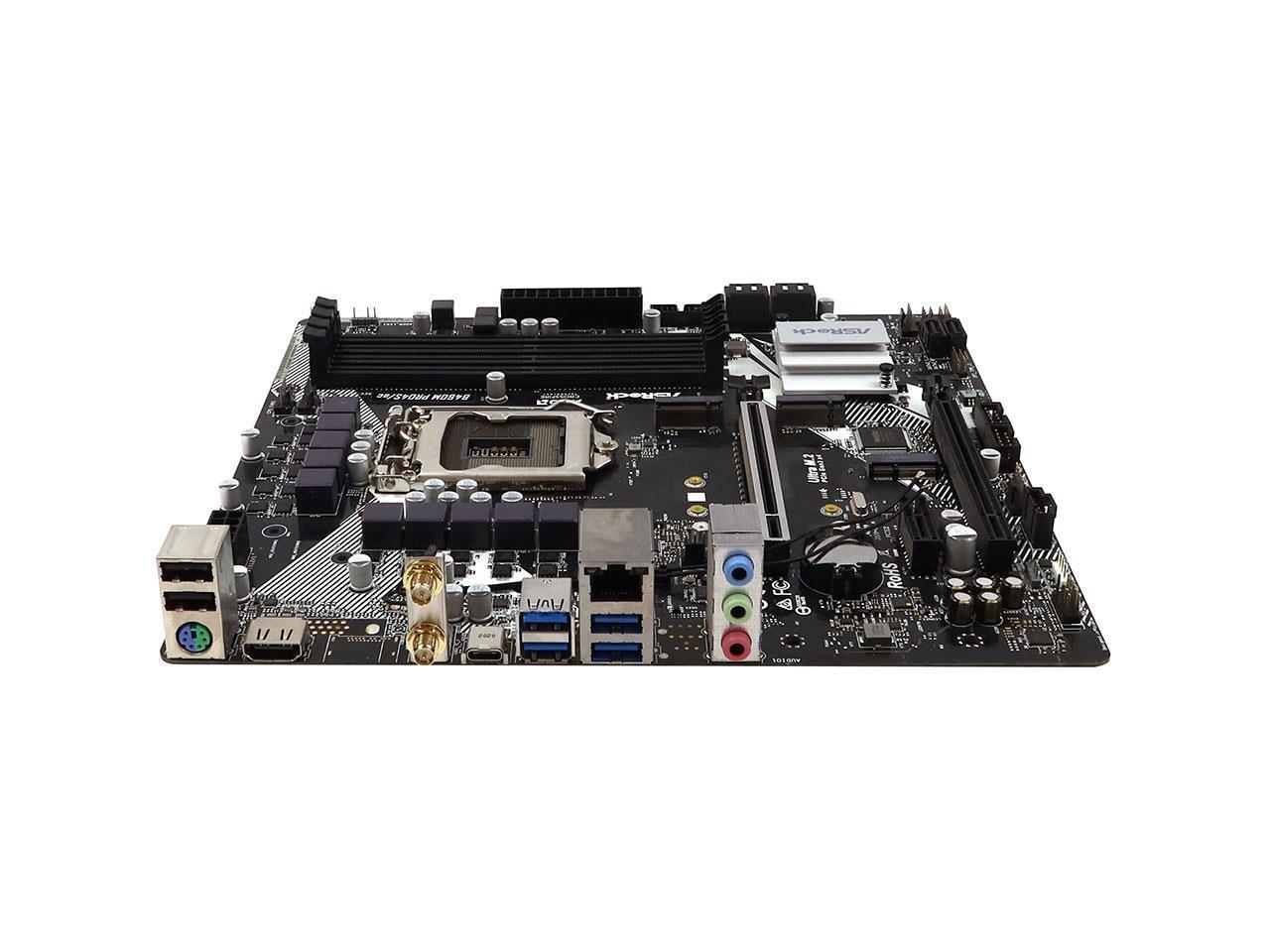 Used Like New B460M PRO4S/ac Asrock Intel B460 Socket LGA1200 DDR4